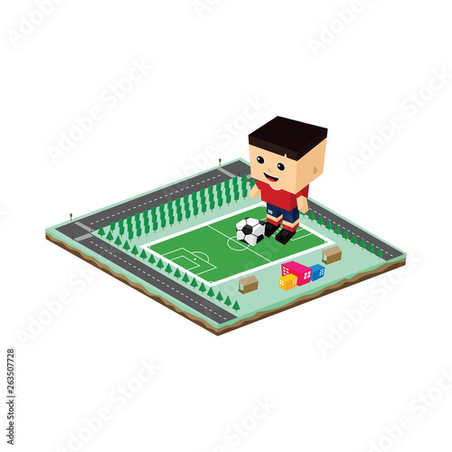 soccer league player cartoon