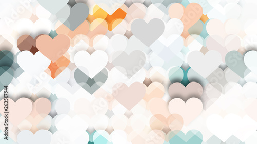 Light Color Heart Background