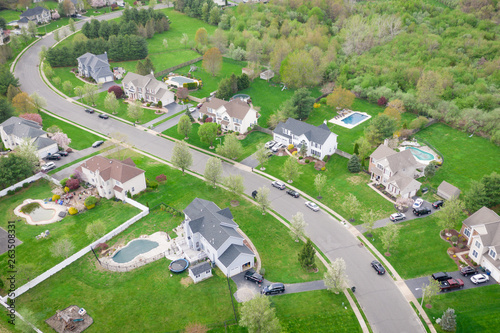 Aerial of Real Estate In New Jersey photo