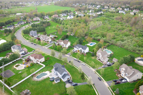 Aerial of Real Estate In New Jersey photo