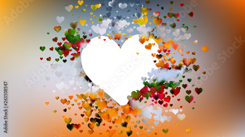 Light Color Valentines Day Background Design