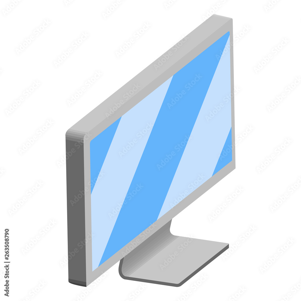 Isolated 3d monitor screen. Vector illustration design Isolated 3d monitor screen. Vector illustration design