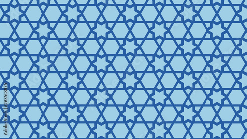 Blue Stars Pattern Background Image