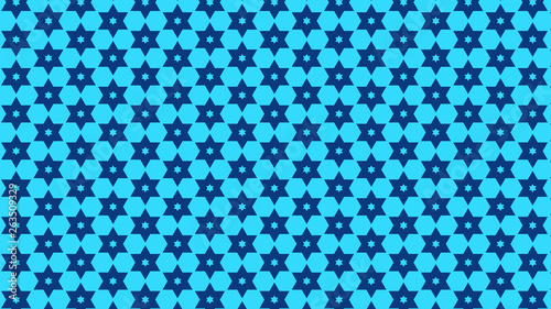 Blue Star Pattern