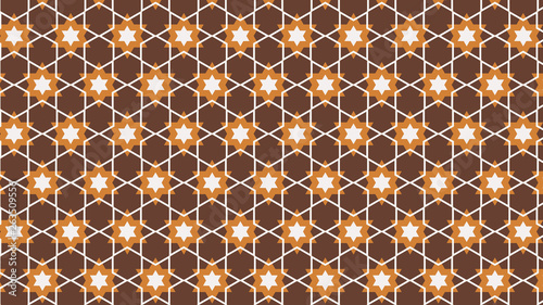 Brown Seamless Star Pattern Background