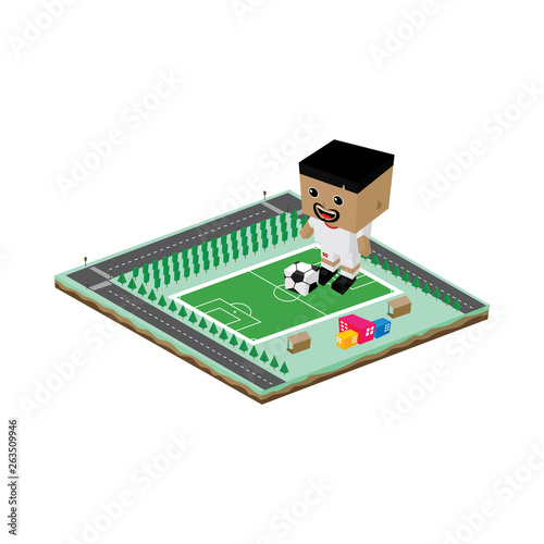 soccer league player cartoon