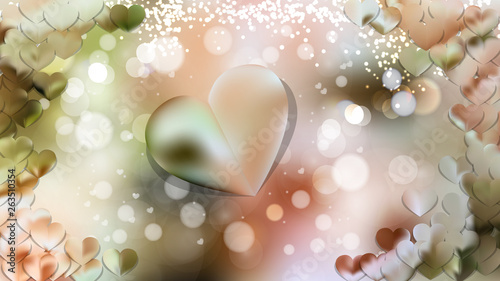 Light Color Heart Background