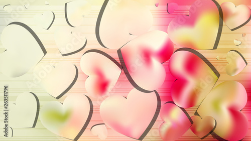 Light Color Valentines Day Background