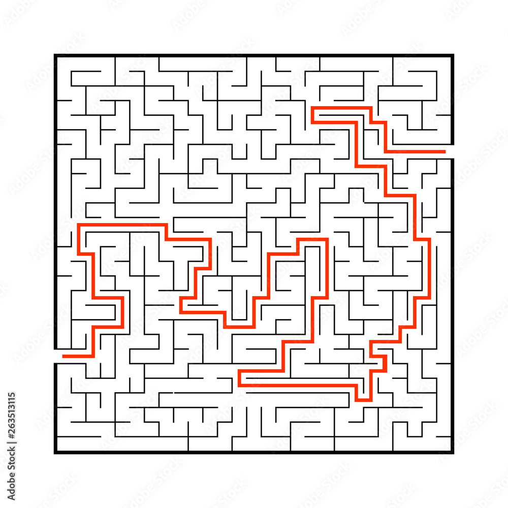 Difficult big maze. Game for kids and adults. Puzzle for children. Labyrinth conundrum. Find the right path. Flat vector illustration. Difficult big maze. Game for kids and adults. Puzzle for children. Labyrinth conundrum. Find the right path. Flat vector illustration.