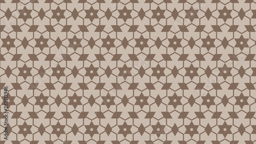 Brown Seamless Star Pattern