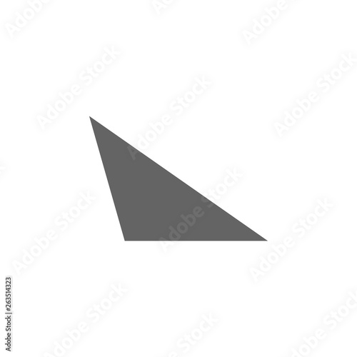 geometric figures, scalene icon. Elements of geometric figures illustration icon. Signs and symbols can be used for web, logo, mobile app, UI, UX