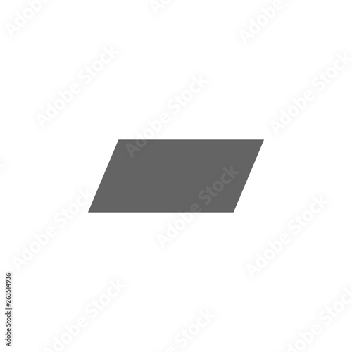 geometric figures, parallelogram icon. Elements of geometric figures illustration icon. Signs and symbols can be used for web, logo, mobile app, UI, UX photo