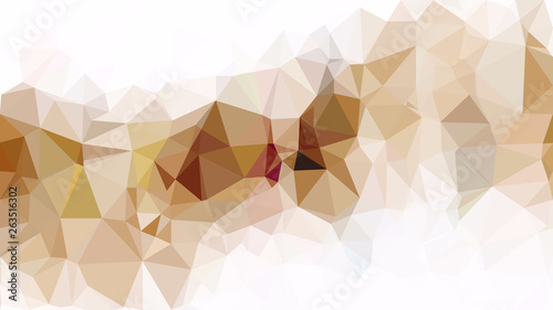 Brown and White Low Poly Abstract Background Design