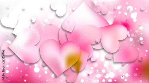 Light Pink Valentines Day Background