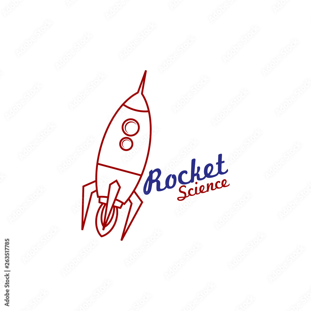 rocket science space voyager theme vector rocket science space voyager theme vector
