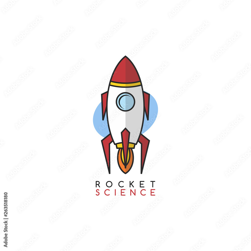 rocket science space voyager theme vector rocket science space voyager theme vector