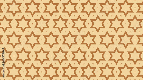 Brown Star Background Pattern