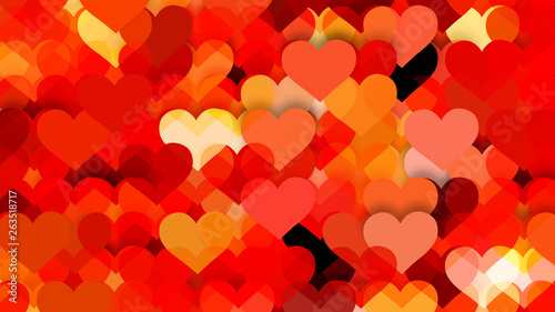 Orange Valentine Background