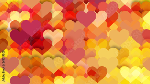 Orange Valentine Background Vector Graphic
