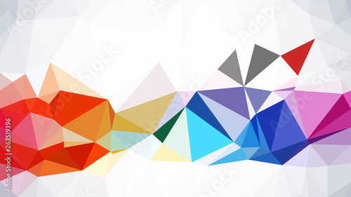Colorful Polygonal Triangle Background Illustrator