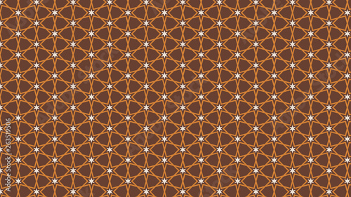 Brown Seamless Star Pattern Background Graphic
