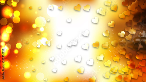 Orange Love Background
