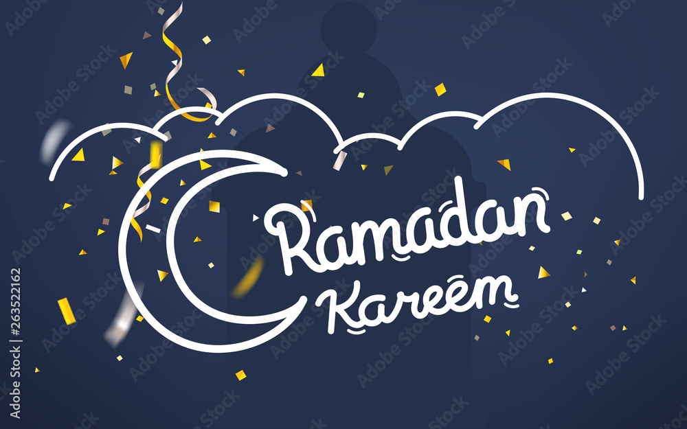 Ramadan Kareem. Vector illustration