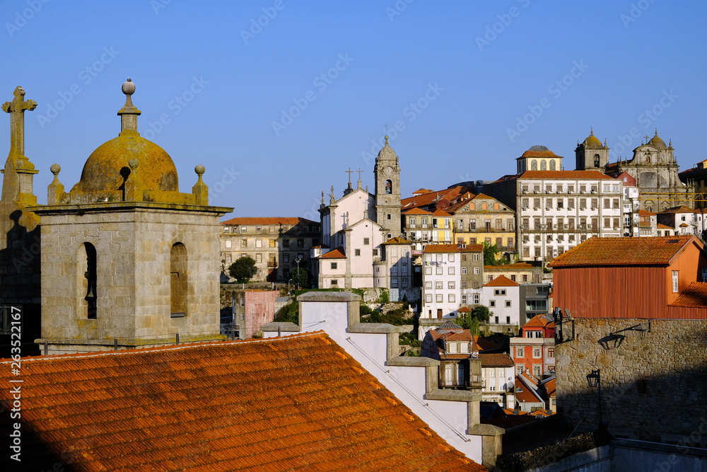 Church and rooftops, Porto, Portugal