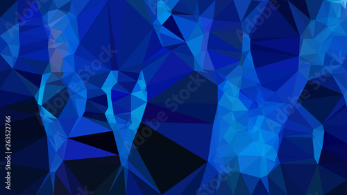 Abstract Cool Blue Polygonal Triangle Background