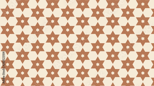 Brown Seamless Stars Pattern Background