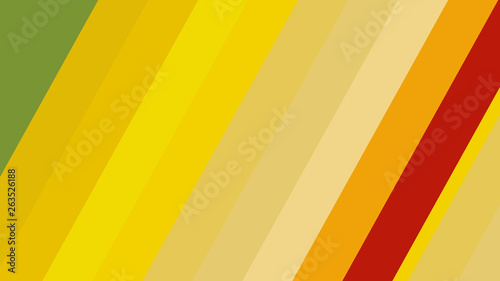 Cuadro en lienzo Orange and Green Diagonal Stripes Background Graphic