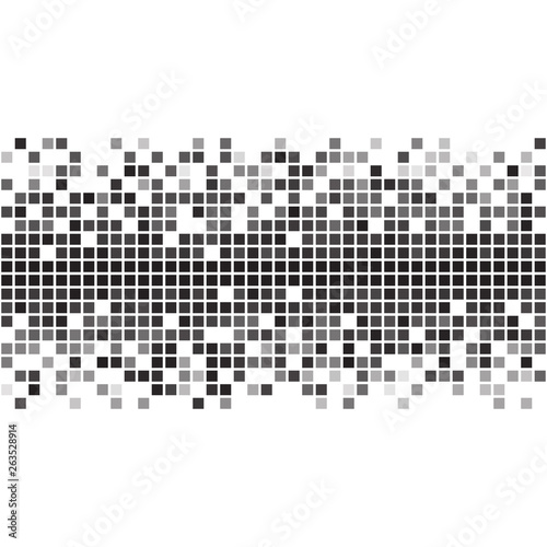Fading greyscale pixel pattern