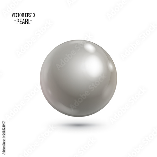 Glossy white sphere