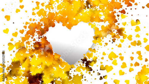 Orange Valentines Background Image