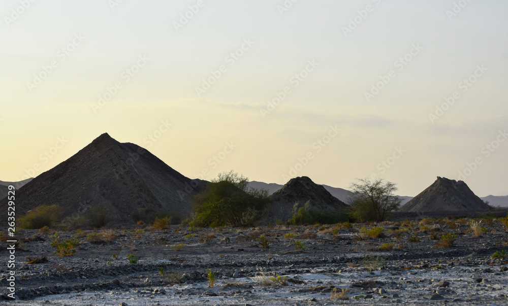 Sunset Mountain view landscape outdoor, travel  photography sunset evening in Turbat Baluchistan Pakistan