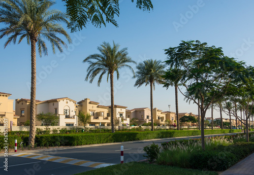 Luxury villa compound gated community residential development © Plamen