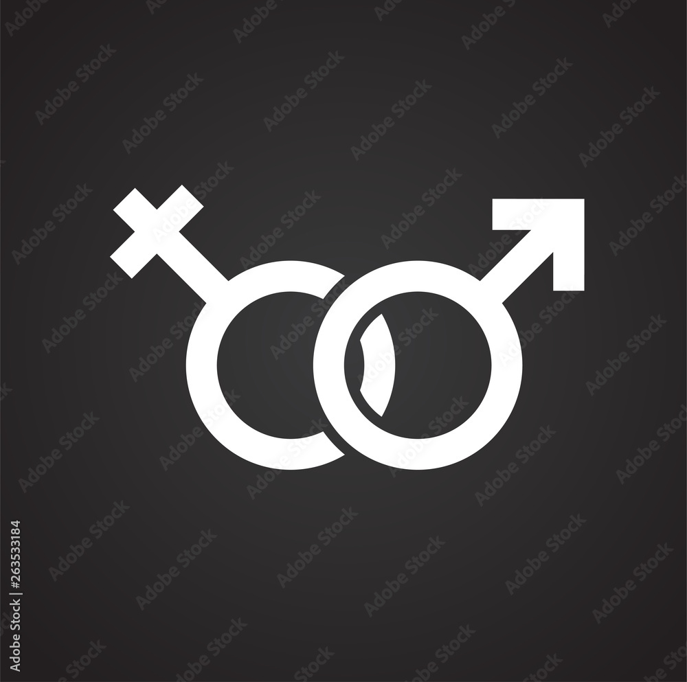 Gender icon on background for graphic and web design. Simple vector sign. Internet concept symbol for website button or mobile app. Gender icon on background for graphic and web design. Simple vector sign. Internet concept symbol for website button or mobile app.