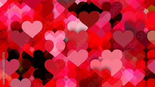 Pink Heart Background Design