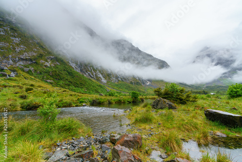 fog over a river in the valley   gertrude saddle  new zealand 8