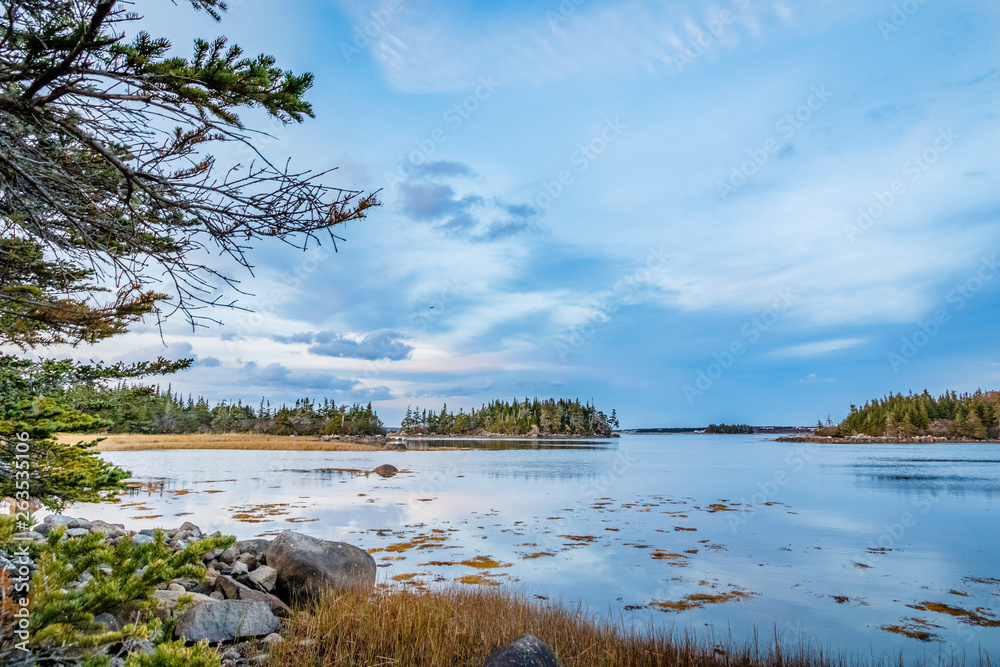 Coastal shoreline seascapes of Nova Scotia.