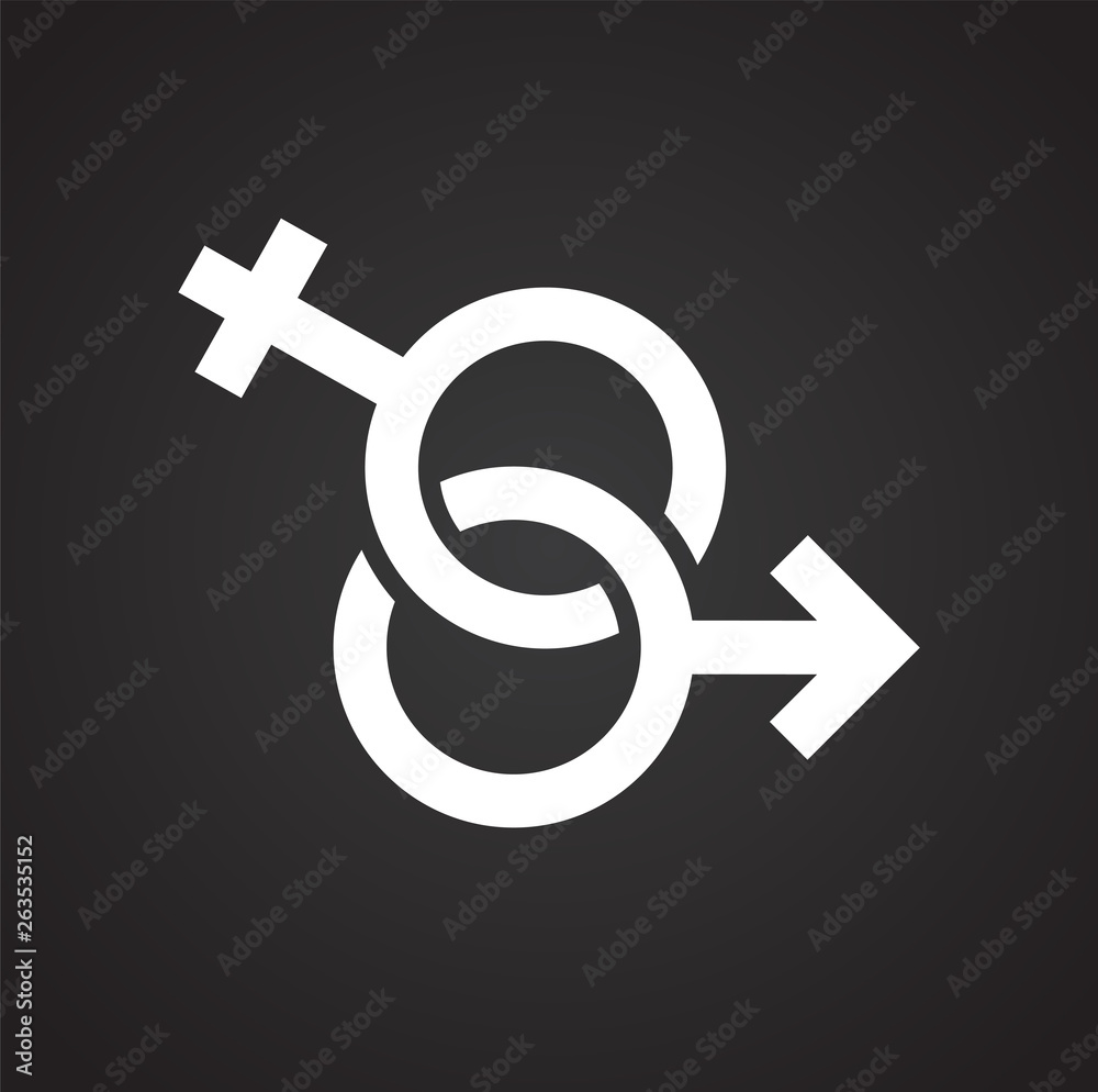 Gender icon on background for graphic and web design. Simple vector sign. Internet concept symbol for website button or mobile app. Gender icon on background for graphic and web design. Simple vector sign. Internet concept symbol for website button or mobile app.