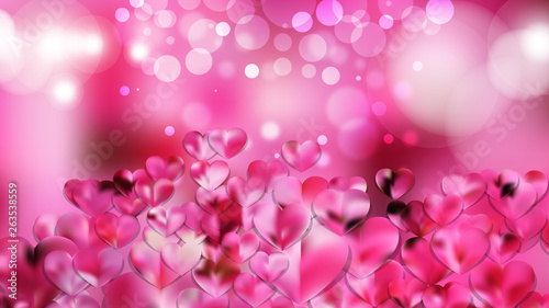 Pink Heart Background Illustrator