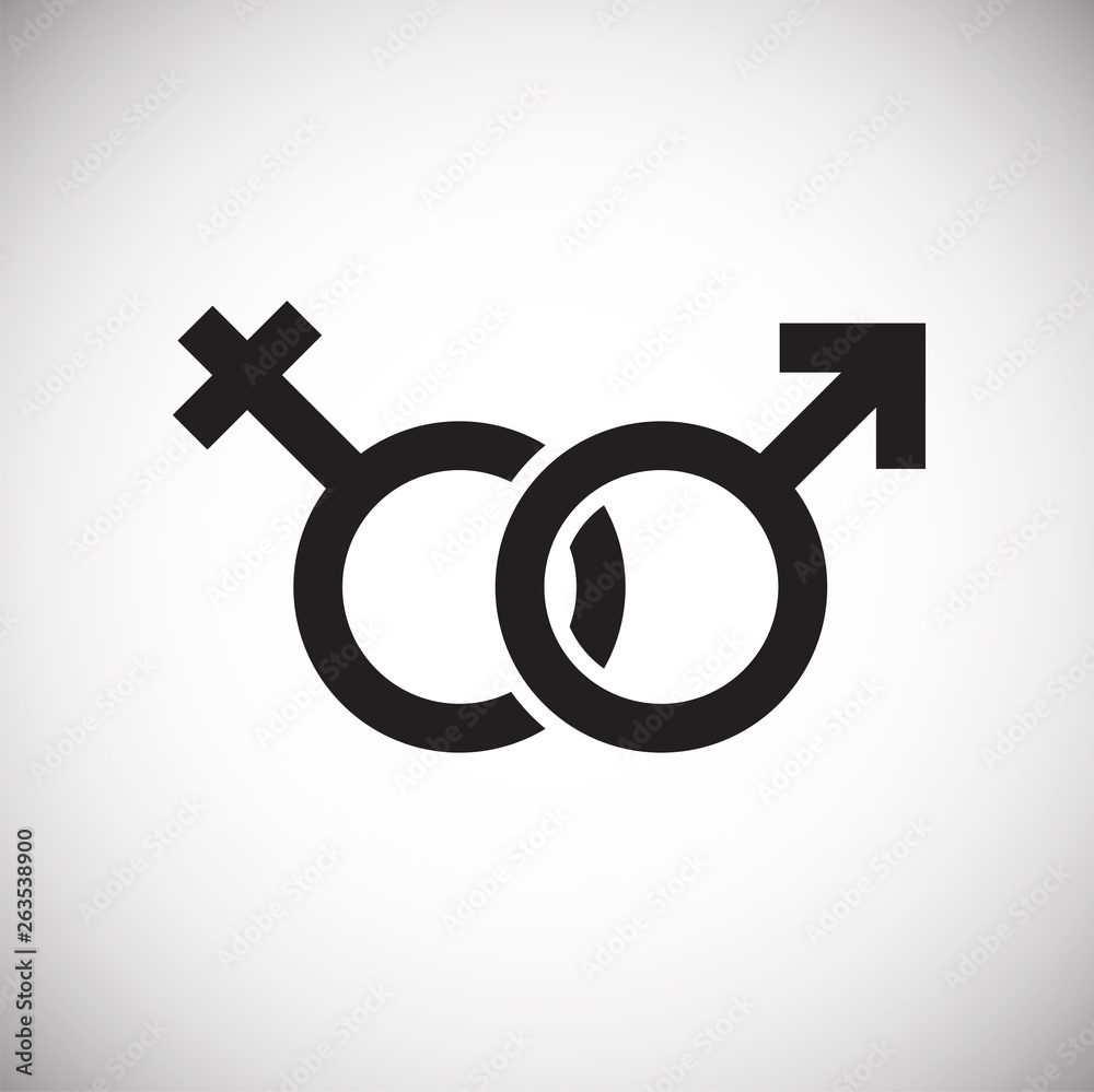 Gender icon on background for graphic and web design. Simple vector sign. Internet concept symbol for website button or mobile app. Gender icon on background for graphic and web design. Simple vector sign. Internet concept symbol for website button or mobile app.