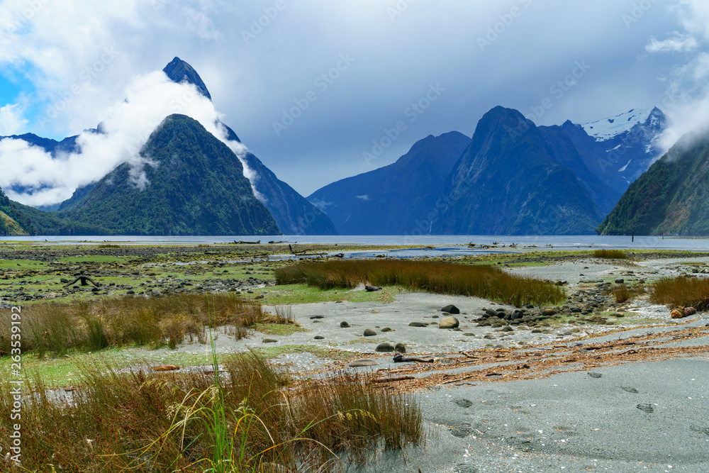mountains in the clouds, milford sound, fiordland, new zealand 12