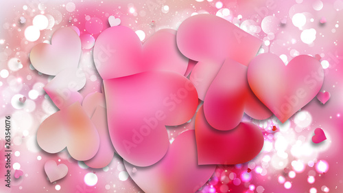 Pink Heart Background