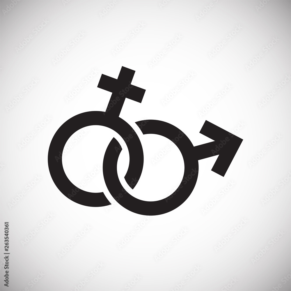 Gender icon on background for graphic and web design. Simple vector sign. Internet concept symbol for website button or mobile app. Gender icon on background for graphic and web design. Simple vector sign. Internet concept symbol for website button or mobile app.