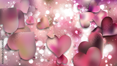 Pink Valentines Background