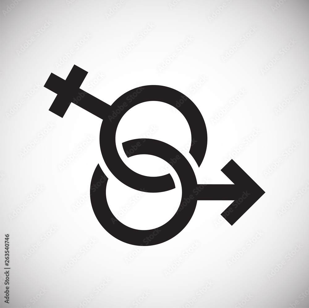 Gender icon on background for graphic and web design. Simple vector sign. Internet concept symbol for website button or mobile app. Gender icon on background for graphic and web design. Simple vector sign. Internet concept symbol for website button or mobile app.