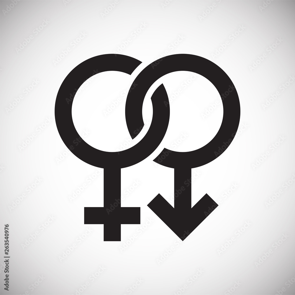 Gender icon on background for graphic and web design. Simple vector sign. Internet concept symbol for website button or mobile app. Gender icon on background for graphic and web design. Simple vector sign. Internet concept symbol for website button or mobile app.