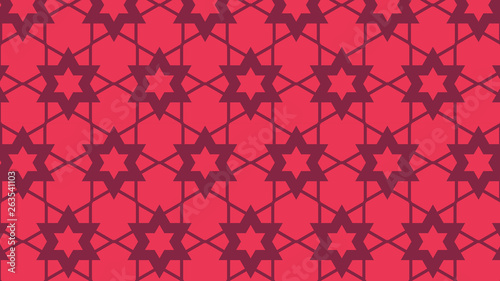Folly Pink Stars Background Pattern
